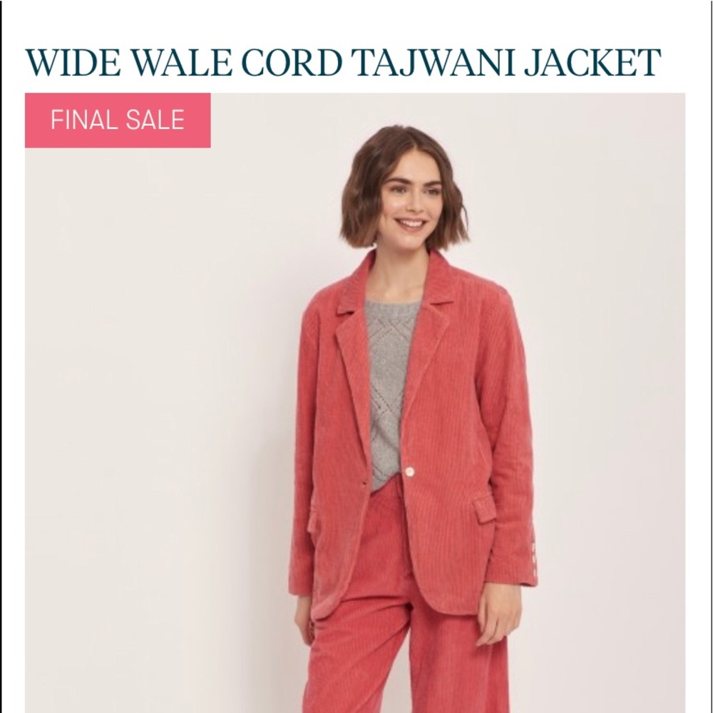 Wide Wale Cord Tajwani Jacket from Roller Rabbit